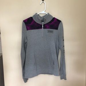 Grey Quarter Zip